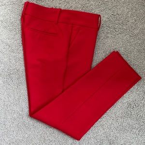 Ann Taylor red ankle length pants Size 6